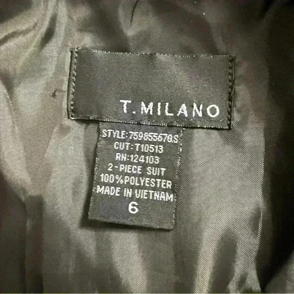 T. Milano Classic 2-piece Skirt Suit, NWT, Size 6, Brown Hues - Picture 6 of 8